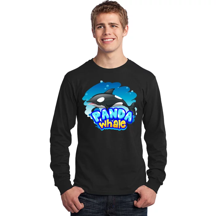 Panda Whale Long Sleeve Shirt