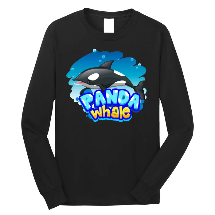 Panda Whale Long Sleeve Shirt