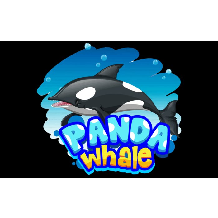 Panda Whale Bumper Sticker