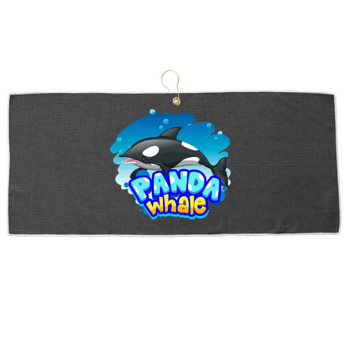 Panda Whale Large Microfiber Waffle Golf Towel