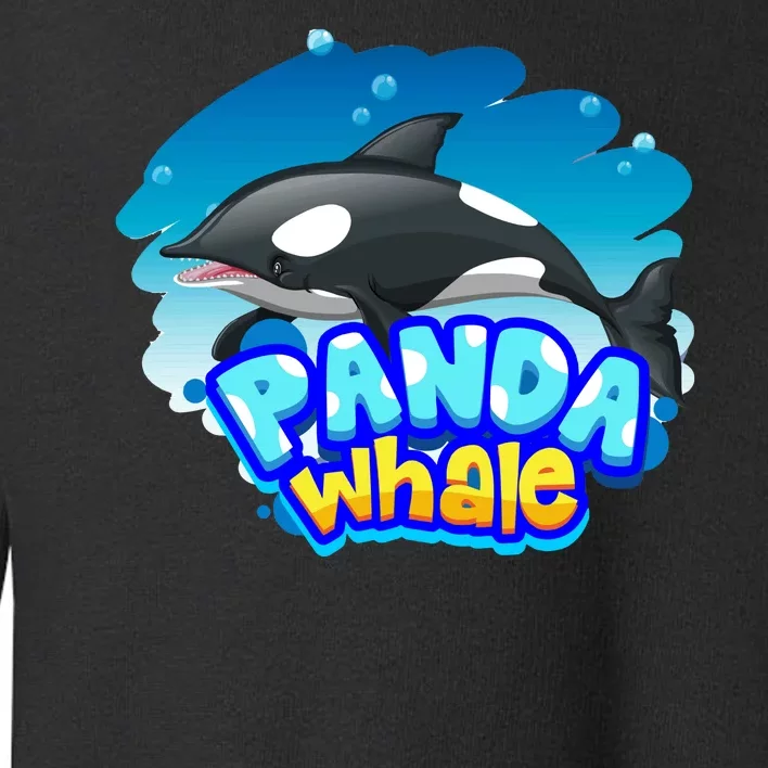 Panda Whale Toddler Sweatshirt