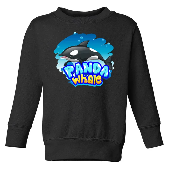 Panda Whale Toddler Sweatshirt