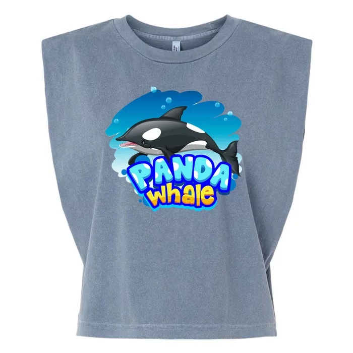 Panda Whale Garment-Dyed Women's Muscle Tee