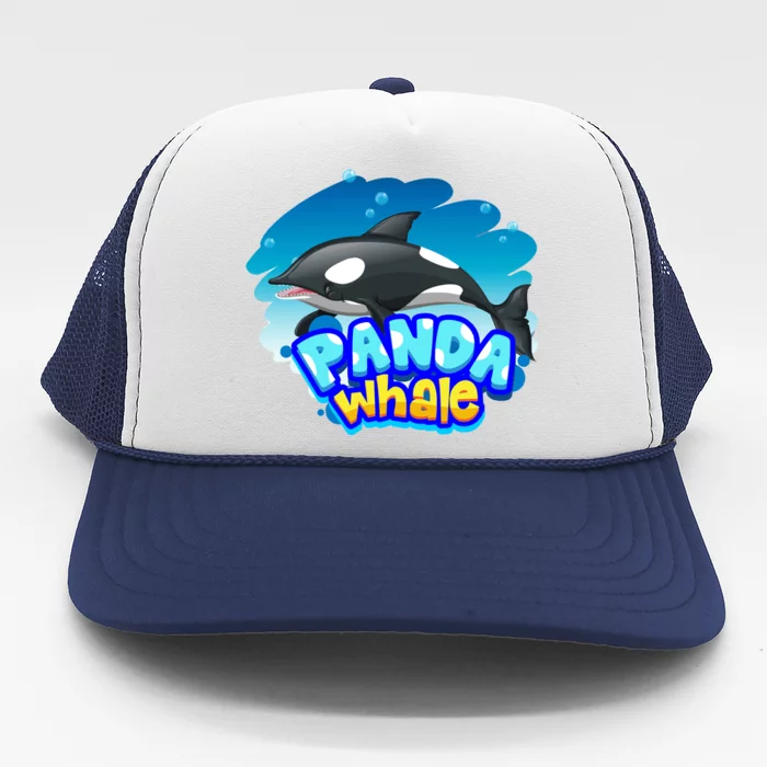 Panda Whale Trucker Hat