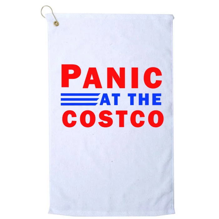 Panic At The Costco Platinum Collection Golf Towel