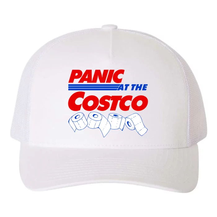 Panic At The Costco Toilet Paper Virus Pandemic Yupoong Adult 5-Panel Trucker Hat