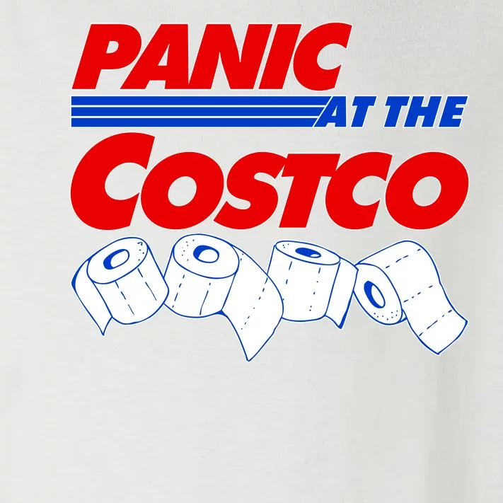 Panic At The Costco Toilet Paper Virus Pandemic Toddler Long Sleeve Shirt