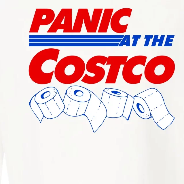 Panic At The Costco Toilet Paper Virus Pandemic Cropped Pullover Crew