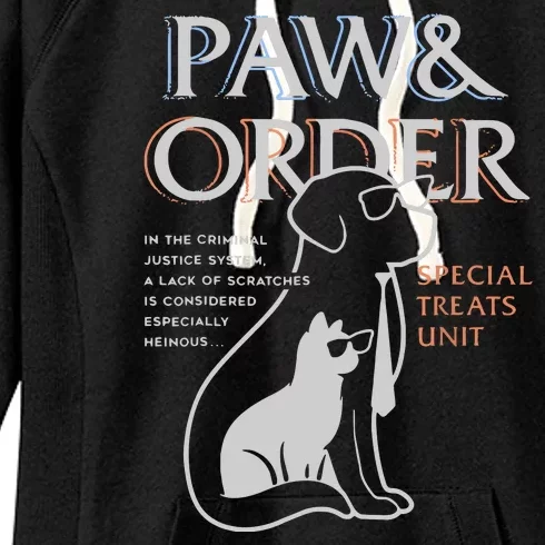 Paw And Order Special Feline Unit Pets Training Dog And Cat Women's Fleece Hoodie