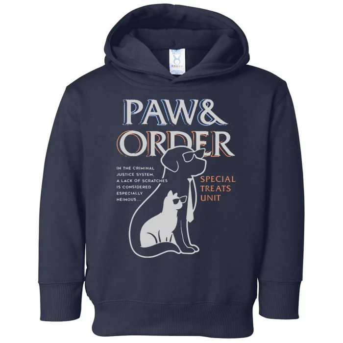 Paw And Order Special Feline Unit Pets Training Dog And Cat Toddler Hoodie