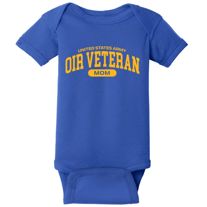 Proud Army Oir Veteran Mom Gift Baby Bodysuit