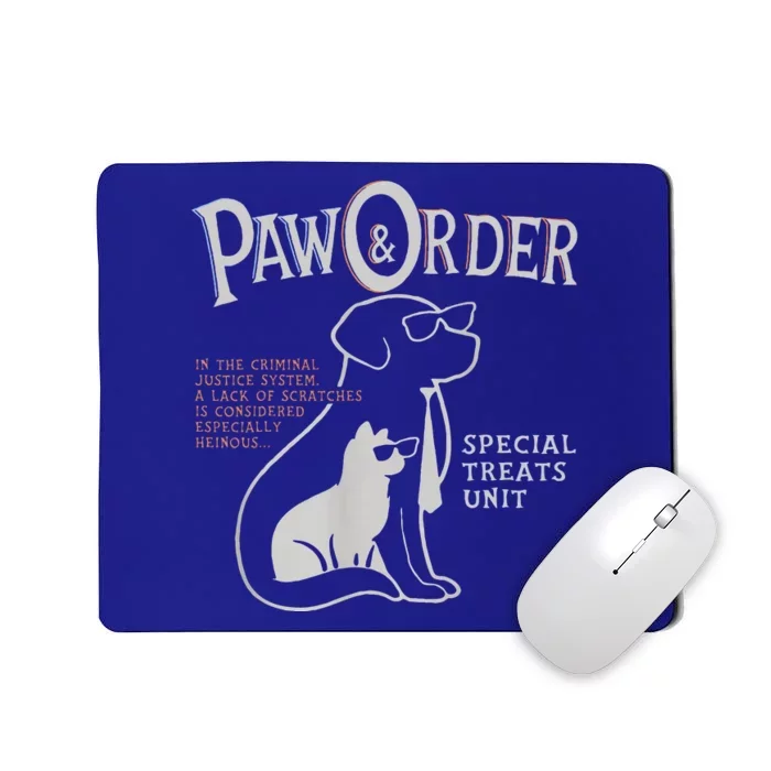 Paw And Order Special Feline Unit Pets Training Dog Cat Mousepad