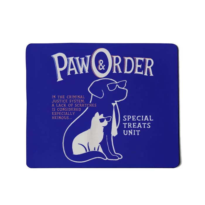 Paw And Order Special Feline Unit Pets Training Dog Cat Mousepad