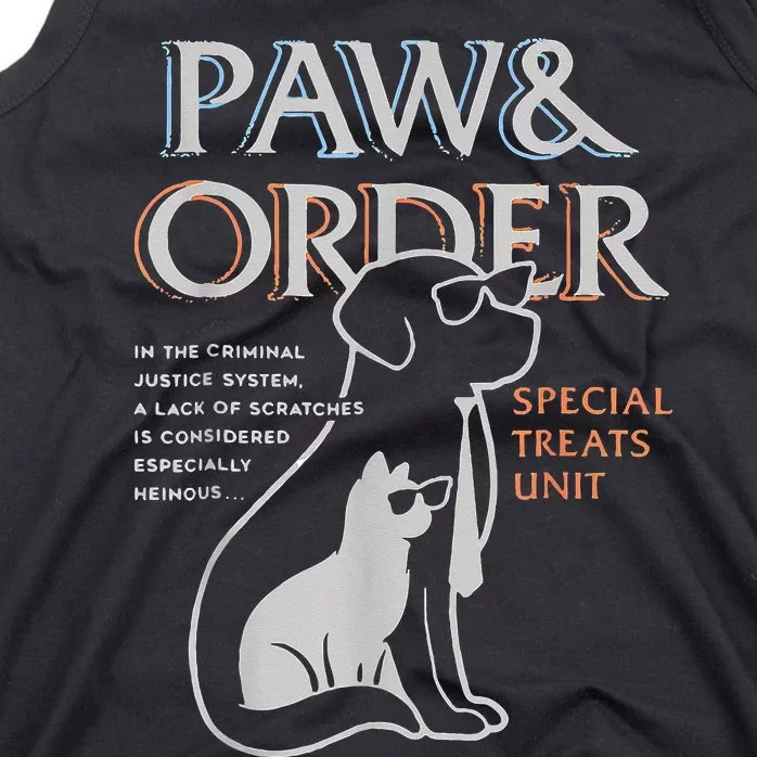 Paw And Order Special Training Dog And Cat Feline Unit Pets Tank Top