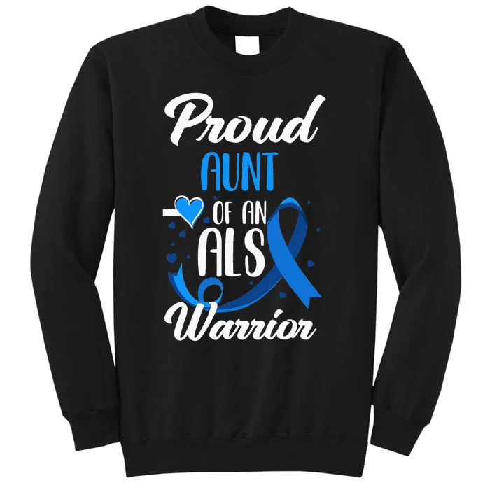 Proud Aunt Of An ALS Warrior Niece Nephew ALS Awareness Sweatshirt