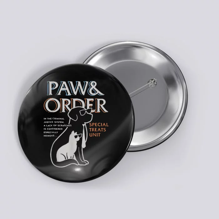 Paw And Order Special Training Dog And Cat Feline Unit Pets Button