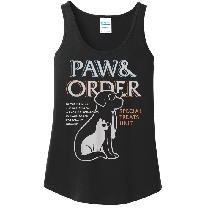 Paw And Order Special Training Dog And Cat Feline Unit Pets Ladies Essential Tank