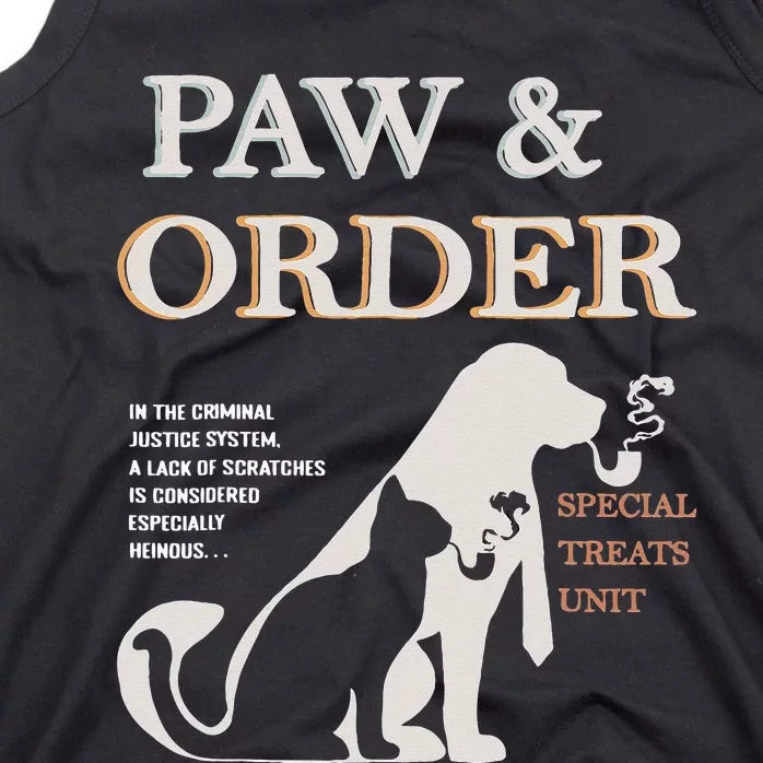 Paw and Order Special Feline Unit Pets Training Dog And Cat Tank Top