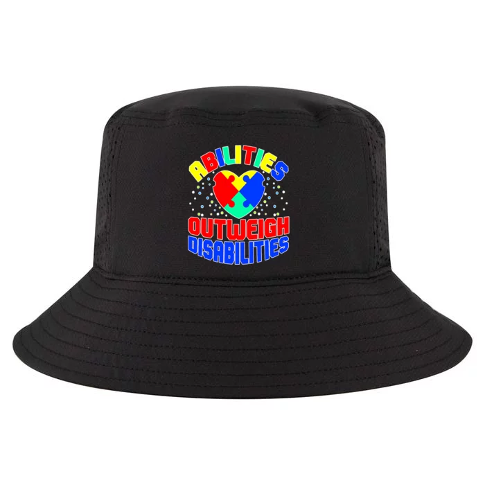 Proud Abilities Outweigh Disabilities Autism Cool Comfort Performance Bucket Hat