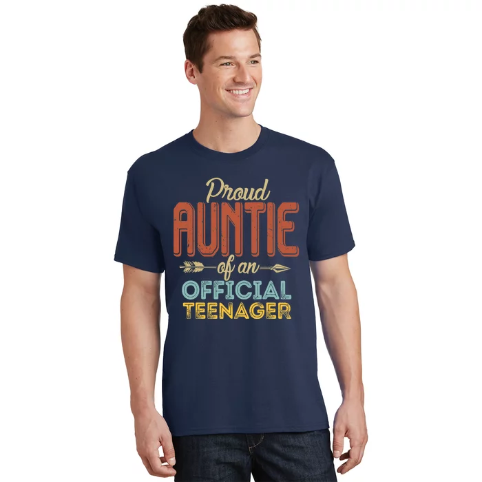 Proud Auntie of Teenager 13th Birthday 13 Years Old T-Shirt