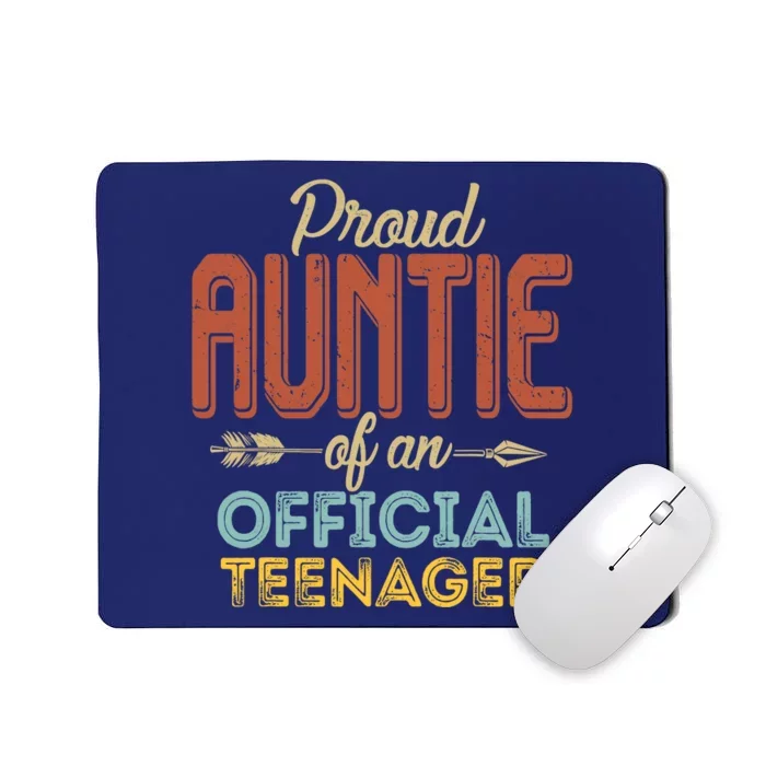 Proud Auntie of Teenager 13th Birthday 13 Years Old Mousepad