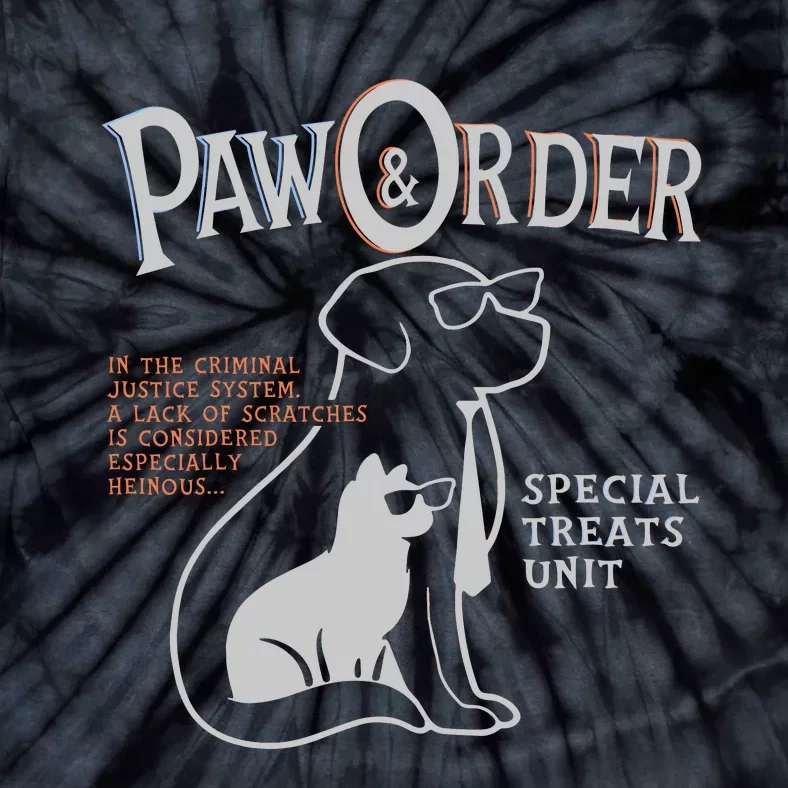 Paw And Order Special Feline Unit Pets Training Dog Cat Tie-Dye T-Shirt