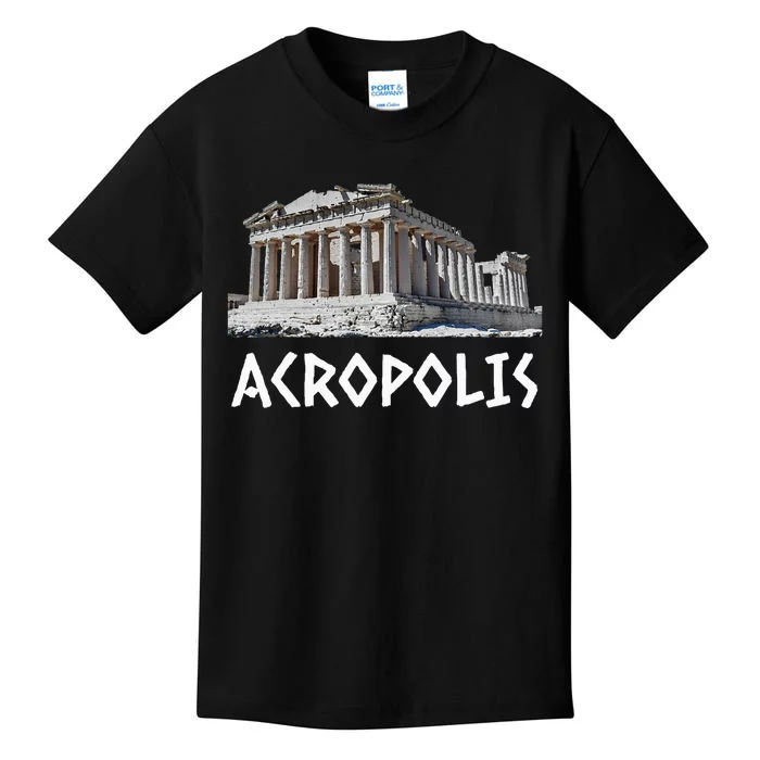 Parthenon Acropolis Of Athens Greece Hellas Souvenir Greek Kids T-Shirt