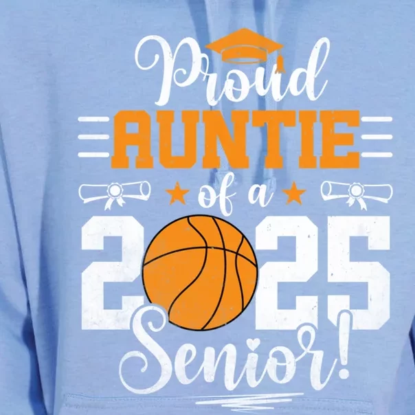 Proud Auntie Of A 2025 Senior Graduate Basketball Great Gift Unisex Surf Hoodie