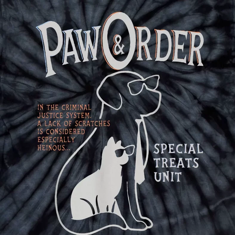 Paw And Order Special Feline Unit Pets Training Dog Cat Tie-Dye T-Shirt