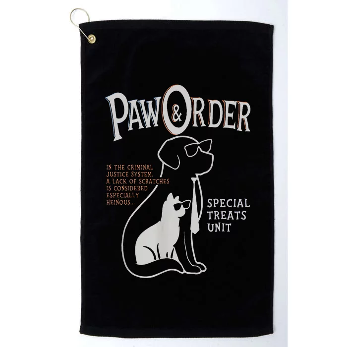 Paw And Order Special Feline Unit Pets Training Dog Cat Platinum Collection Golf Towel