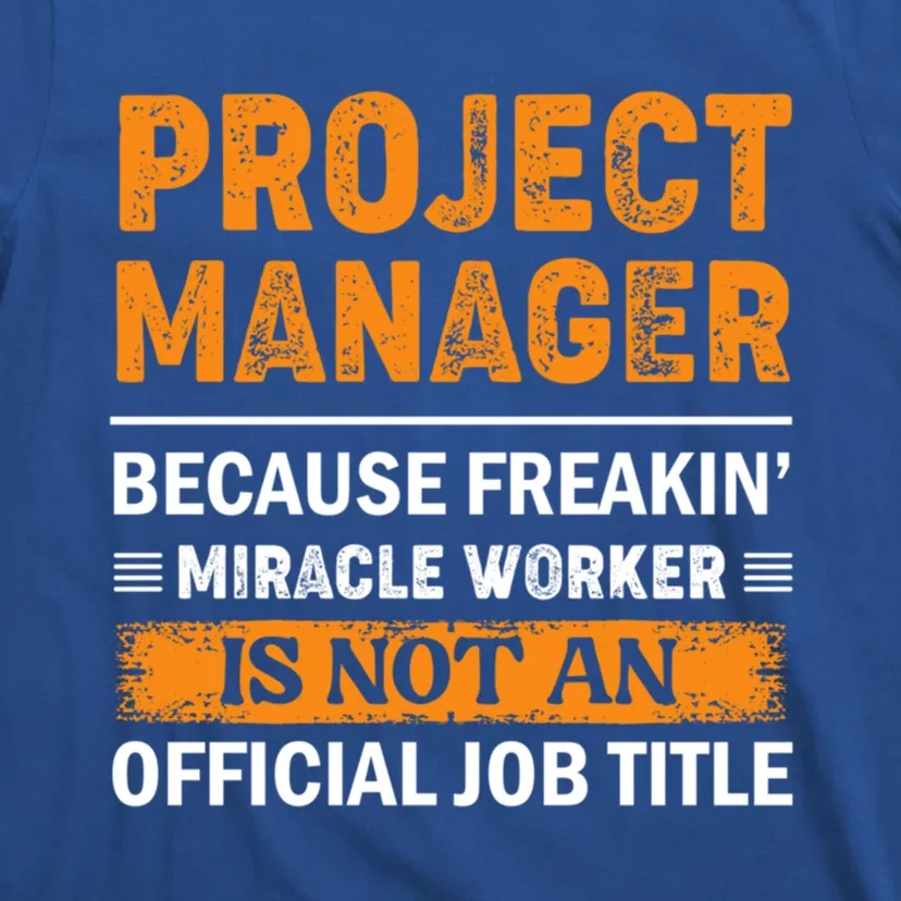 Project Ager Office Worker Project Leader Meaningful Gift T-Shirt