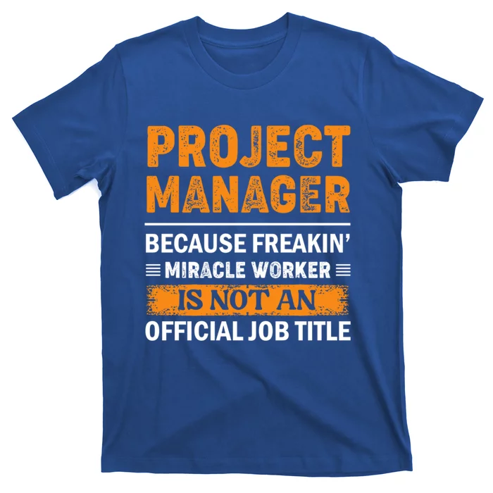 Project Ager Office Worker Project Leader Meaningful Gift T-Shirt