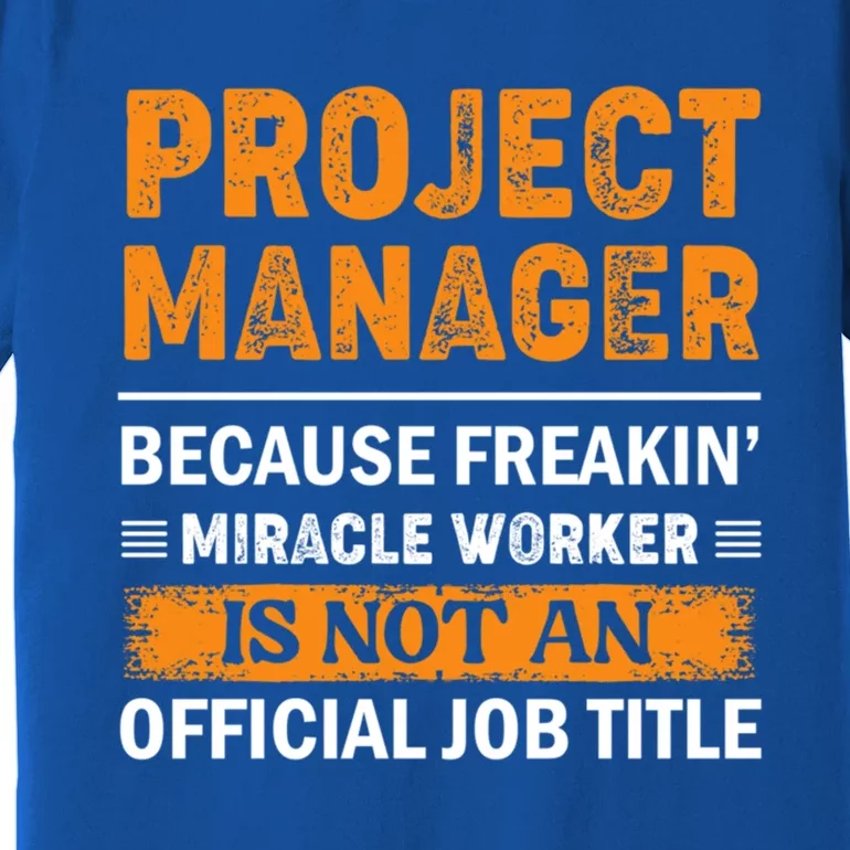 Project Ager Office Worker Project Leader Meaningful Gift Premium T-Shirt