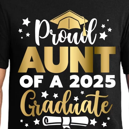 Proud Aunt Of A 2025 Graduate Auntie Senior 2025 Cute Gift Pajama Set