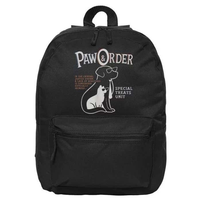 Paw And Order Special Feline Unit Pets Training Dog Cat 16 in Basic Backpack