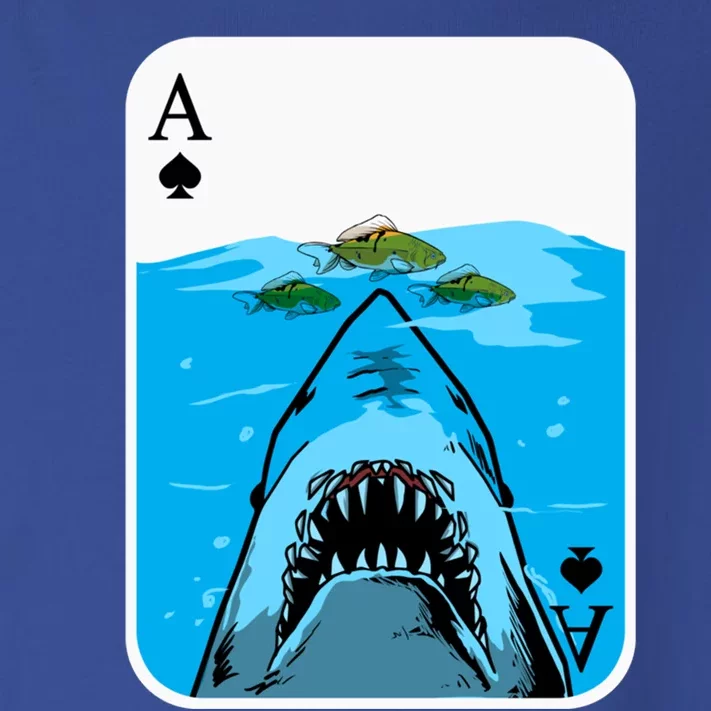 Poker Ace Of Spades Shark Hunting Fish Texas HoldEm Poker Cool Gift Toddler Long Sleeve Shirt