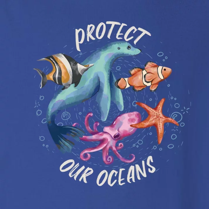 Protect All Our Oceans Natural Nature Environt Gift Toddler Long Sleeve Shirt