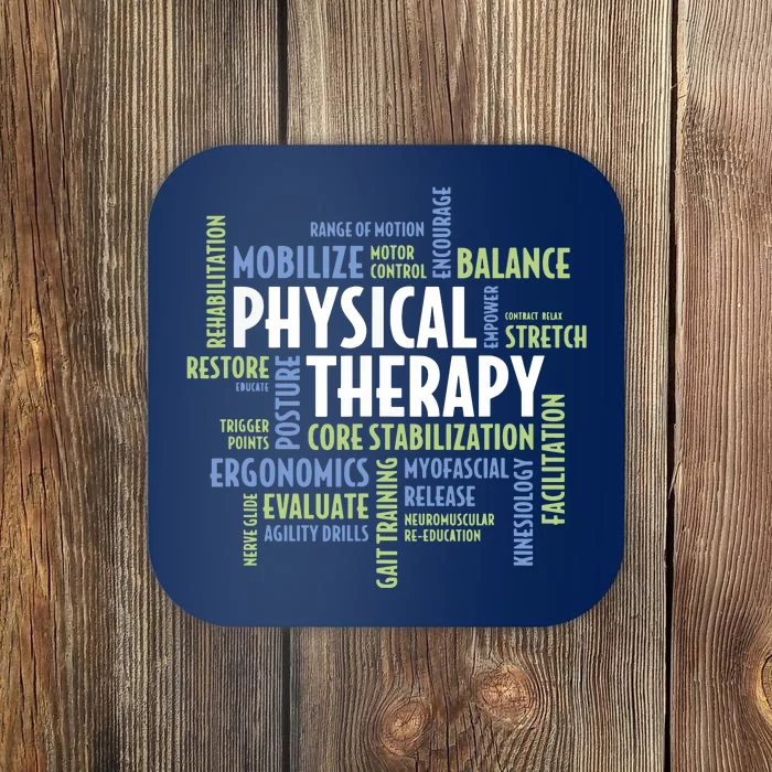 PTA And Physical Therapist PT Month Physical Therapy Coaster