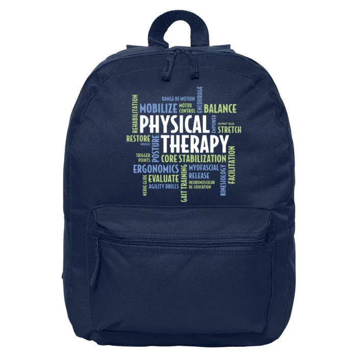 PTA And Physical Therapist PT Month Physical Therapy 16 in Basic Backpack