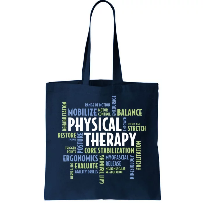 PTA And Physical Therapist PT Month Physical Therapy Tote Bag