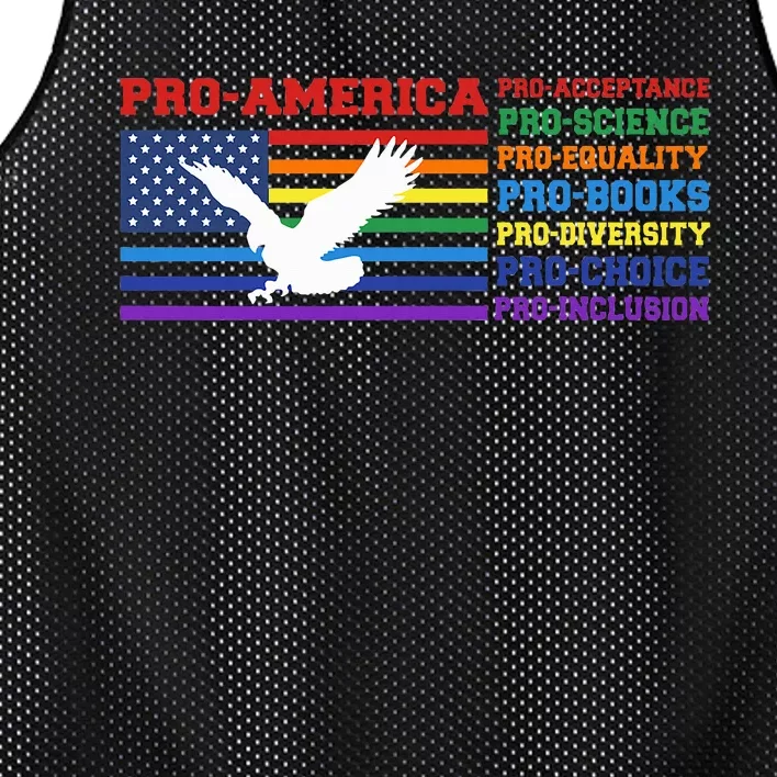 Pro America Pro Acceptance Pro Science Pro Equality Pro Book Mesh Reversible Basketball Jersey Tank