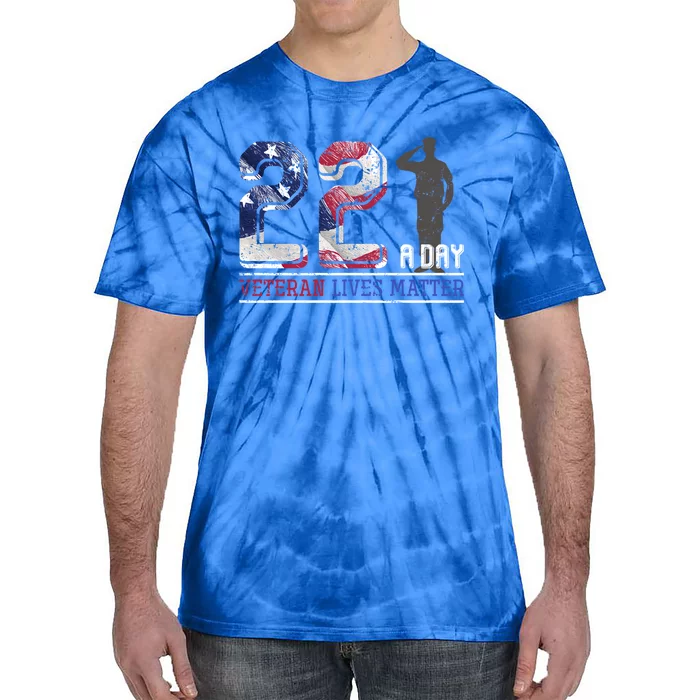 Patriotic America Proud Veterans Gift Veterans Day Great Gift Tie-Dye T-Shirt