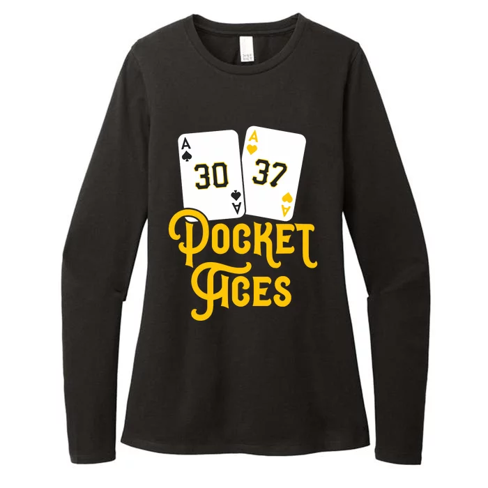 Pocket Aces Womens CVC Long Sleeve Shirt