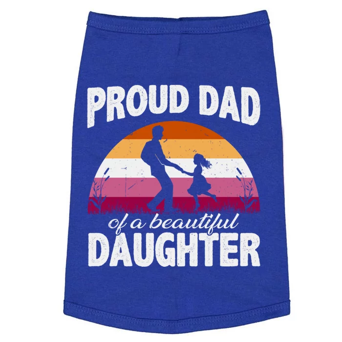 Pride Ally Proud Dad Lgbt Lesbian Daughter Cute Gift Doggie Tank