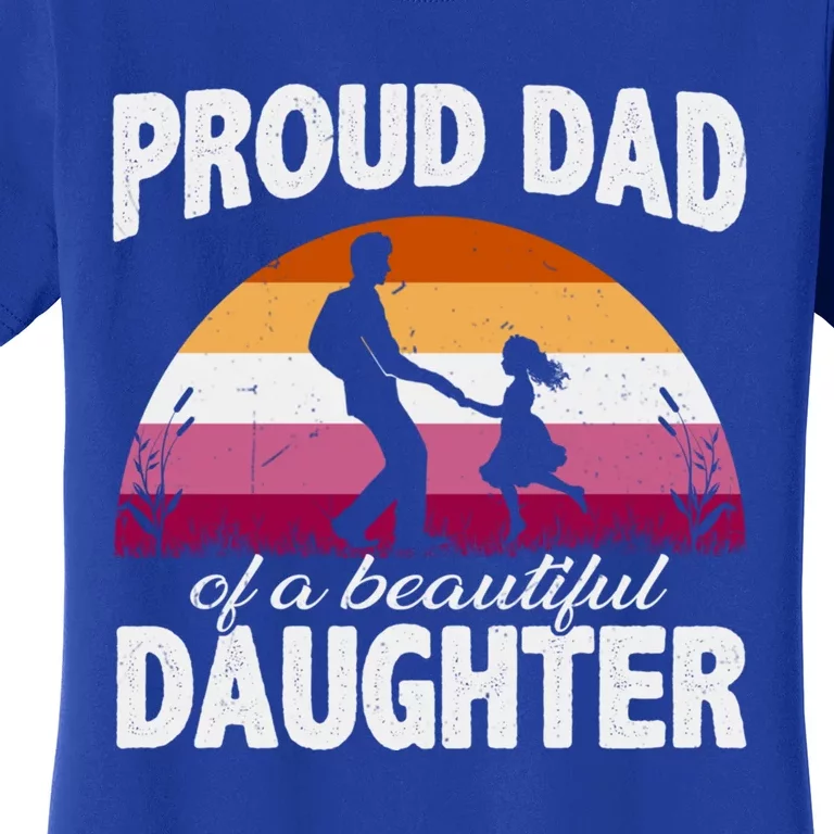 Pride Ally Proud Dad Lgbt Lesbian Daughter Cute Gift Women's T-Shirt