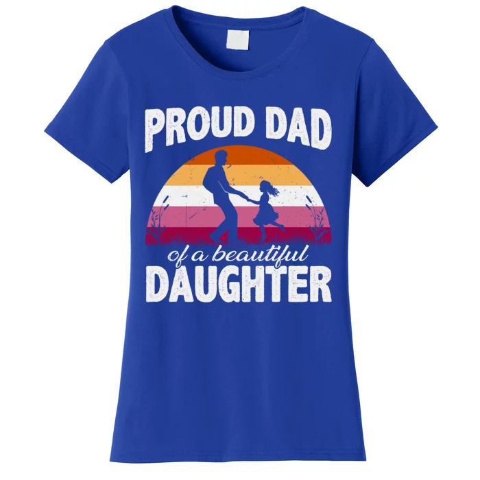 Pride Ally Proud Dad Lgbt Lesbian Daughter Cute Gift Women's T-Shirt