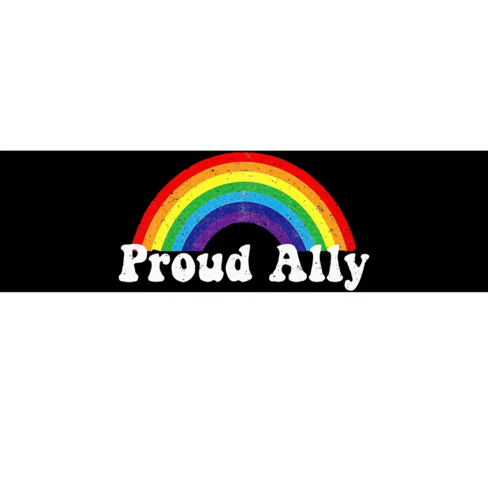 Proud Ally Pride G.A.Y Lgbt Day Month Parade Rainbow Bumper Sticker