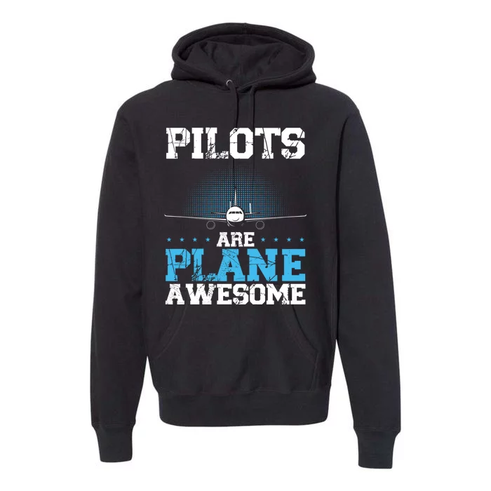 Pilots Are Plane Awesome Aviation Airline Pilot Long Sleeve Premium Hoodie