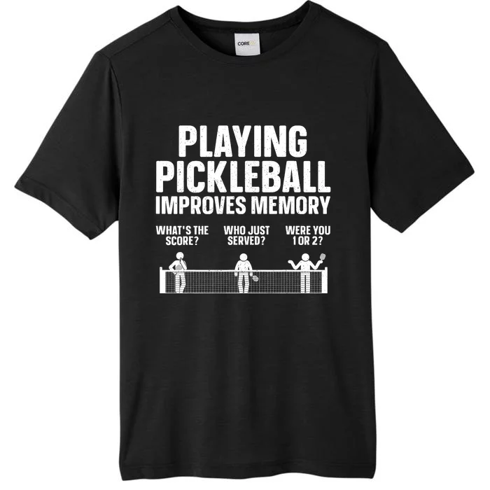 Pickleball Art Paddle Sport Pickleball Lover ChromaSoft Performance T-Shirt