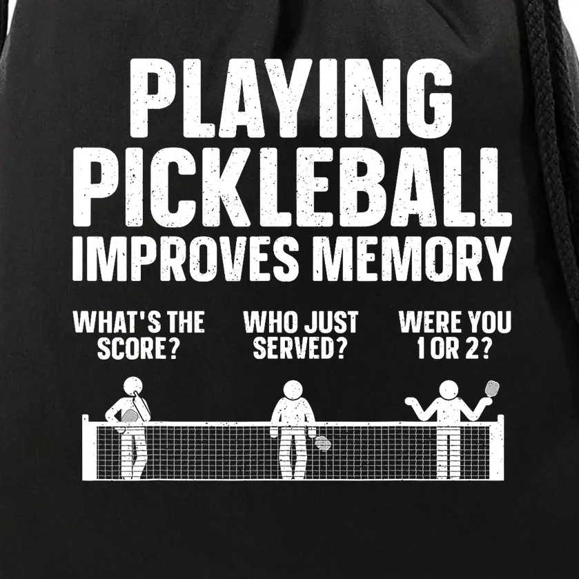 Pickleball Art Paddle Sport Pickleball Lover Drawstring Bag